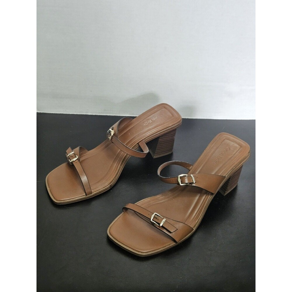 Sz 9.5 - Open Edit Womens Slides Brown